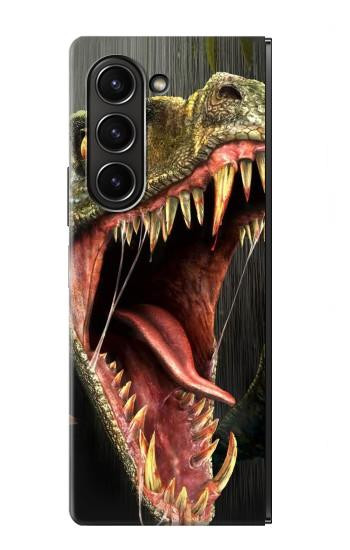 S0923 T-Rex Dinosaur Hülle Schutzhülle Taschen für Samsung Galaxy Z Fold 5