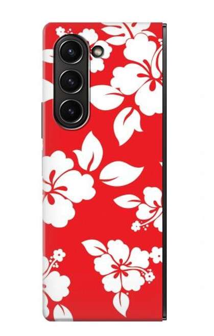 S1949 Hawaiian Hibiscus Pattern Hülle Schutzhülle Taschen für Samsung Galaxy Z Fold 5