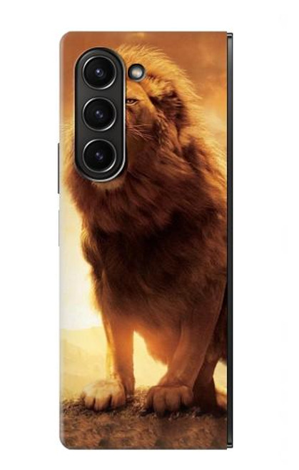 S1957 Lion Aslan Hülle Schutzhülle Taschen für Samsung Galaxy Z Fold 5