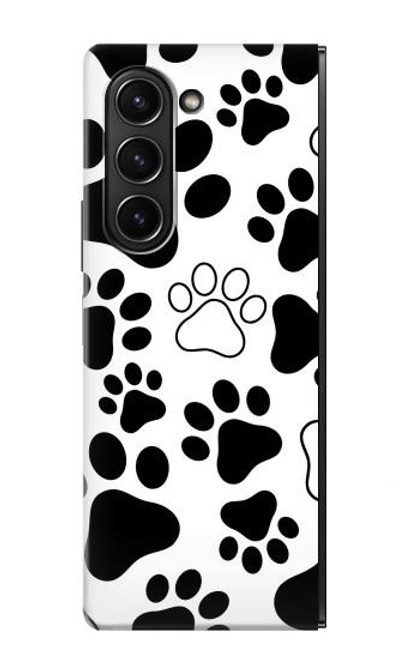 S2904 Dog Paw Prints Hülle Schutzhülle Taschen für Samsung Galaxy Z Fold 5