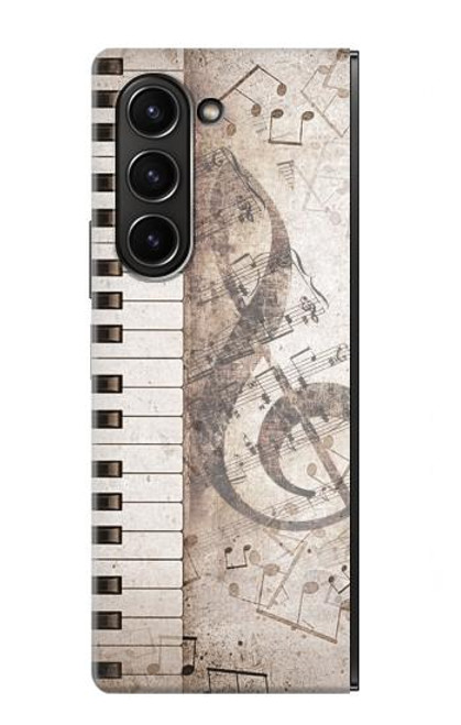 S3390 Music Note Hülle Schutzhülle Taschen für Samsung Galaxy Z Fold 5