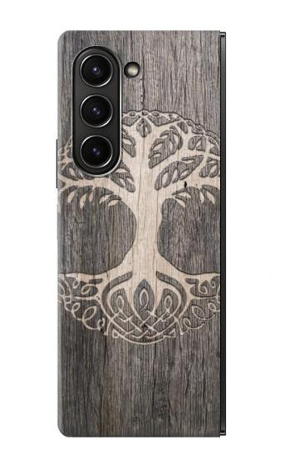 S3591 Viking Tree of Life Symbol Hülle Schutzhülle Taschen für Samsung Galaxy Z Fold 5