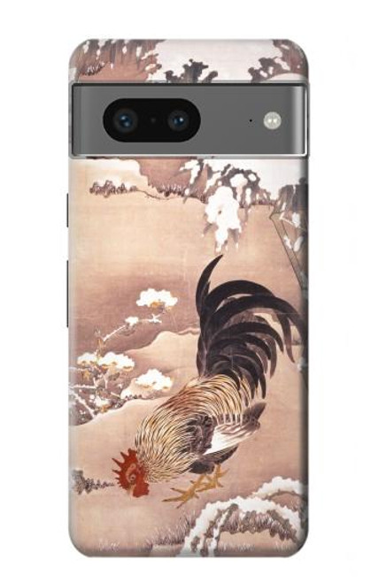 S1332 Ito Jakuchu Rooster Hülle Schutzhülle Taschen für Google Pixel 7a