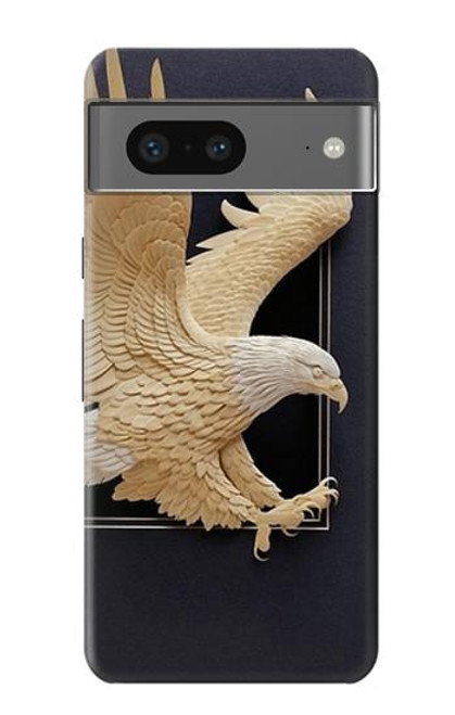 S1383 Paper Sculpture Eagle Hülle Schutzhülle Taschen für Google Pixel 7a