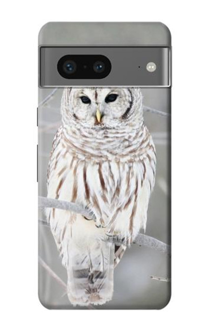 S1566 Snowy Owl White Owl Hülle Schutzhülle Taschen für Google Pixel 7a
