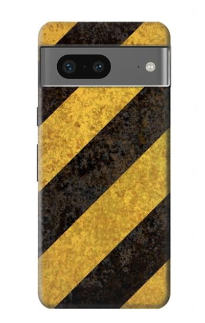 S2231 Yellow and Black Line Hazard Striped Hülle Schutzhülle Taschen für Google Pixel 7a