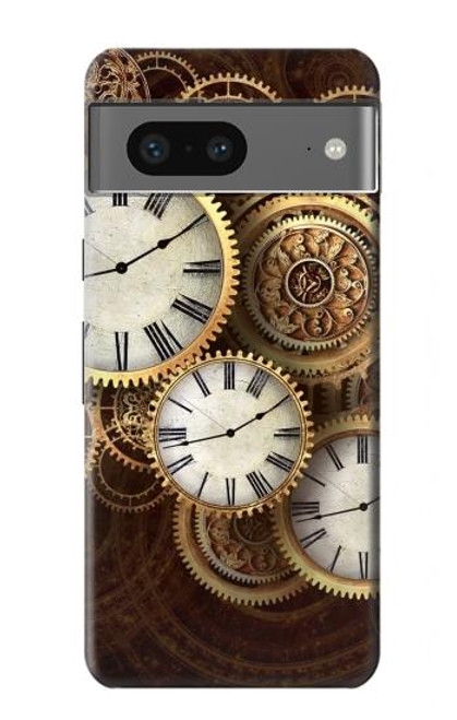 S3172 Gold Clock Live Hülle Schutzhülle Taschen für Google Pixel 7a