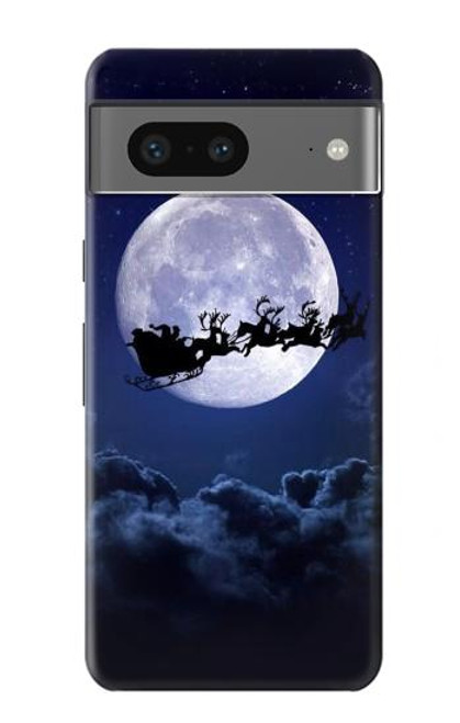 S3508 Xmas Santa Moon Hülle Schutzhülle Taschen für Google Pixel 7a