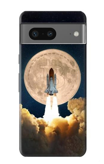 S3859 Bitcoin to the Moon Hülle Schutzhülle Taschen für Google Pixel 7a