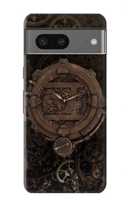 S3902 Steampunk Clock Gear Hülle Schutzhülle Taschen für Google Pixel 7a