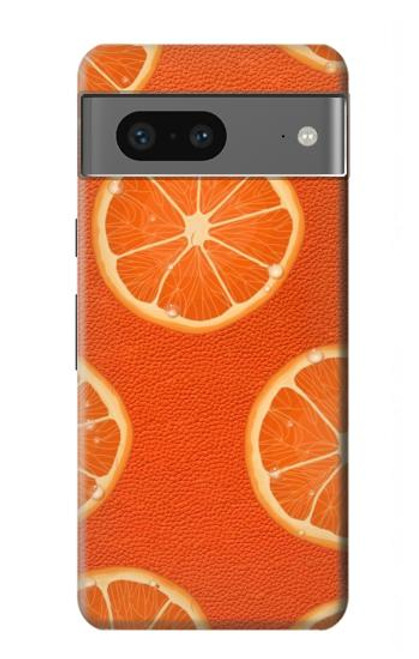 S3946 Seamless Orange Pattern Hülle Schutzhülle Taschen für Google Pixel 7a