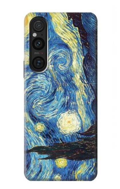 S0213 Van Gogh Starry Nights Hülle Schutzhülle Taschen für Sony Xperia 1 V