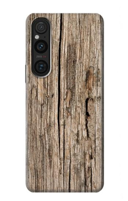 S0600 Wood Graphic Printed Hülle Schutzhülle Taschen für Sony Xperia 1 V