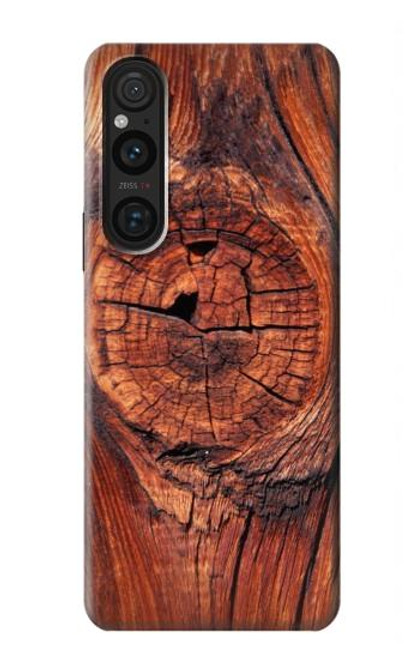 S0603 Wood Graphic Printed Hülle Schutzhülle Taschen für Sony Xperia 1 V