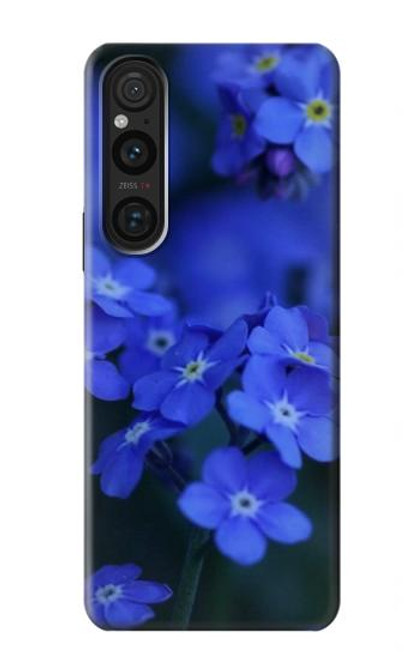S0782 Forget me not Hülle Schutzhülle Taschen für Sony Xperia 1 V