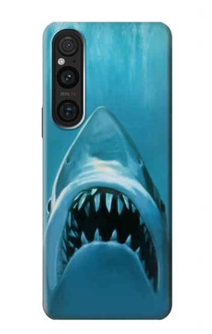 S0830 White Shark Hülle Schutzhülle Taschen für Sony Xperia 1 V