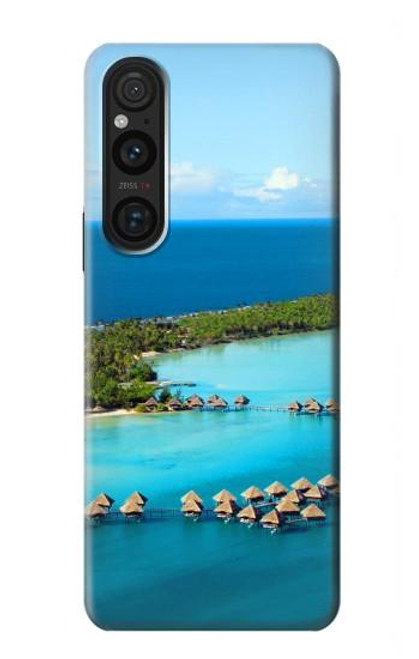 S0844 Bora Bora Island Hülle Schutzhülle Taschen für Sony Xperia 1 V