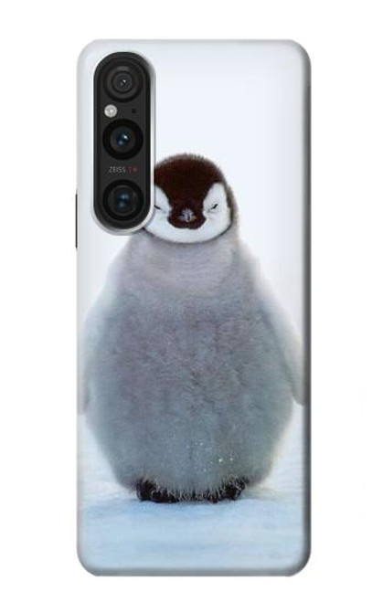 S1075 Penguin Ice Hülle Schutzhülle Taschen für Sony Xperia 1 V