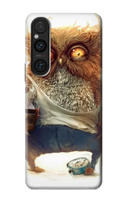 S1133 Wake up Owl Hülle Schutzhülle Taschen für Sony Xperia 1 V