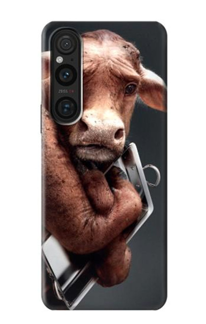 S1271 Crazy Cow Hülle Schutzhülle Taschen für Sony Xperia 1 V