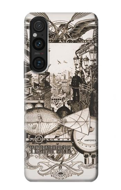 S1681 Steampunk Drawing Hülle Schutzhülle Taschen für Sony Xperia 1 V
