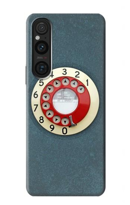 S1968 Rotary Dial Telephone Hülle Schutzhülle Taschen für Sony Xperia 1 V