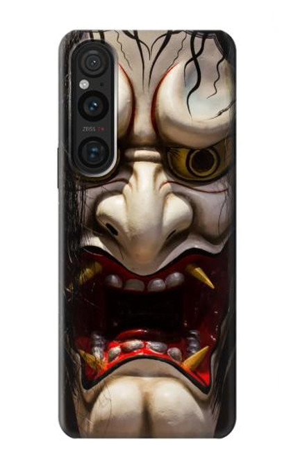 S2112 Hannya Demon Mask Hülle Schutzhülle Taschen für Sony Xperia 1 V