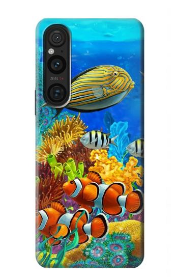 S2568 Sea Seabed Fish Corals Underwater Ocean Hülle Schutzhülle Taschen für Sony Xperia 1 V