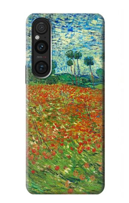 S2681 Field Of Poppies Vincent Van Gogh Hülle Schutzhülle Taschen für Sony Xperia 1 V