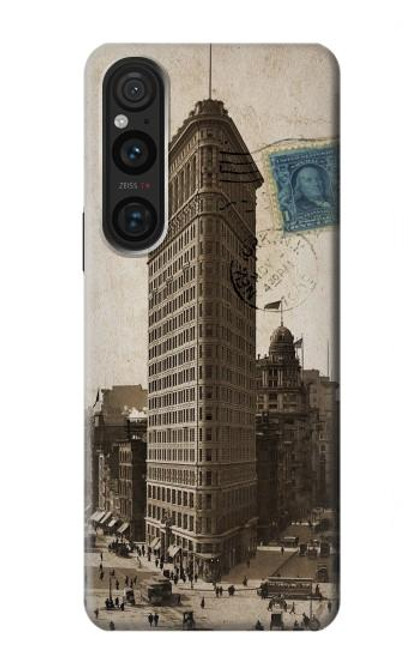 S2832 New York 1903 Flatiron Building Postcard Hülle Schutzhülle Taschen für Sony Xperia 1 V