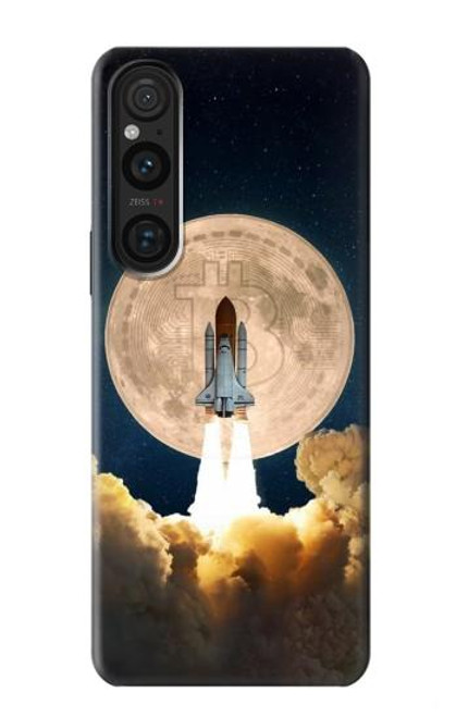 S3859 Bitcoin to the Moon Hülle Schutzhülle Taschen für Sony Xperia 1 V