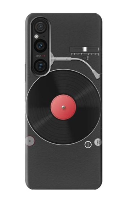 S3952 Turntable Vinyl Record Player Graphic Hülle Schutzhülle Taschen für Sony Xperia 1 V