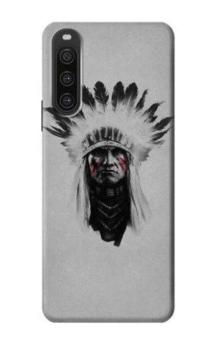 S0451 Indian Chief Hülle Schutzhülle Taschen für Sony Xperia 10 V