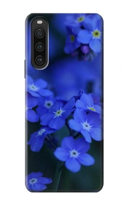 S0782 Forget me not Hülle Schutzhülle Taschen für Sony Xperia 10 V