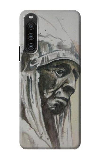 S0792 Indian Chief Hülle Schutzhülle Taschen für Sony Xperia 10 V