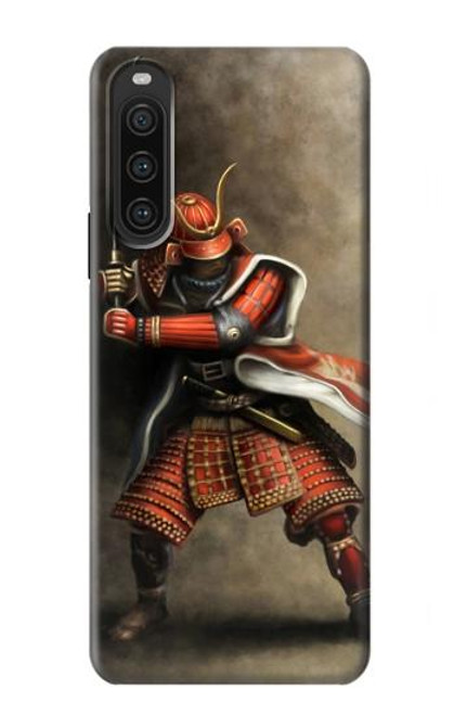 S0796 Japan Red Samurai Hülle Schutzhülle Taschen für Sony Xperia 10 V
