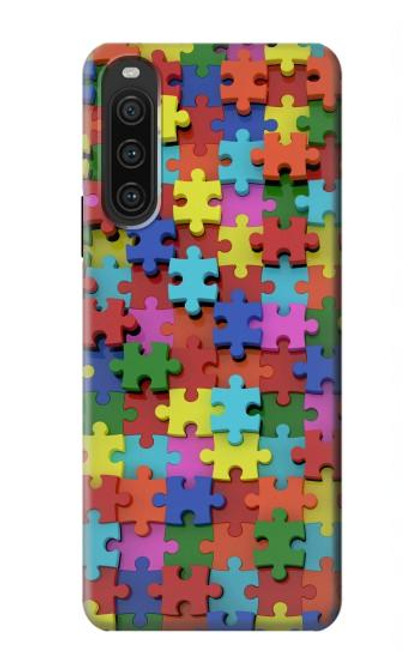 S0816 Puzzle Hülle Schutzhülle Taschen für Sony Xperia 10 V