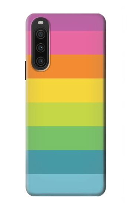 S2363 Rainbow Pattern Hülle Schutzhülle Taschen für Sony Xperia 10 V
