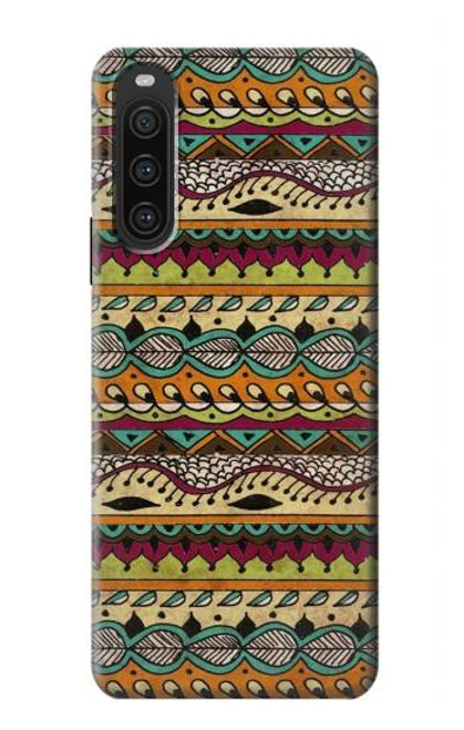 S2860 Aztec Boho Hippie Pattern Hülle Schutzhülle Taschen für Sony Xperia 10 V