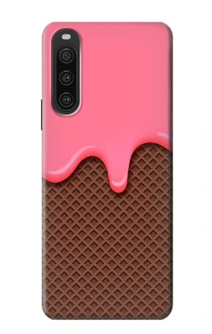 S3754 Strawberry Ice Cream Cone Hülle Schutzhülle Taschen für Sony Xperia 10 V