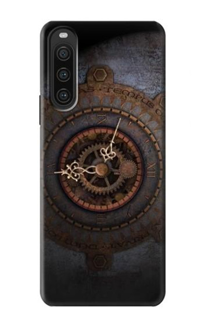 S3908 Vintage Clock Hülle Schutzhülle Taschen für Sony Xperia 10 V