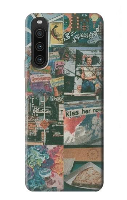 S3909 Vintage Poster Hülle Schutzhülle Taschen für Sony Xperia 10 V