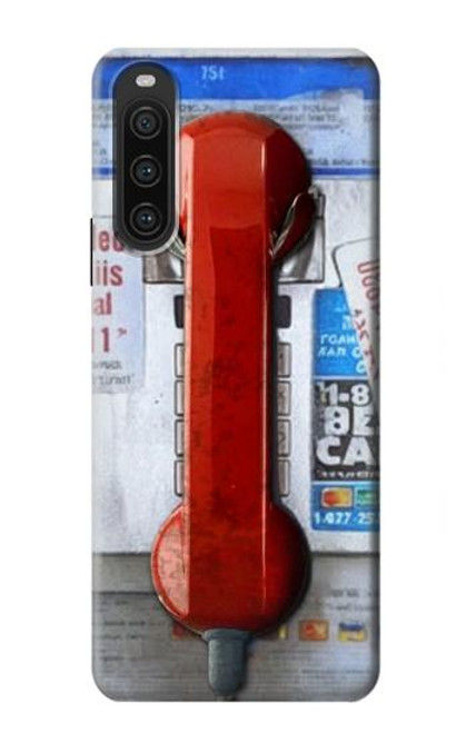 S3925 Collage Vintage Pay Phone Hülle Schutzhülle Taschen für Sony Xperia 10 V
