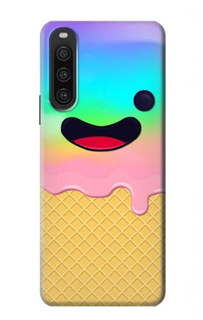 S3939 Ice Cream Cute Smile Hülle Schutzhülle Taschen für Sony Xperia 10 V