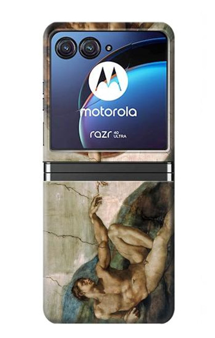 S0179 Michelangelo Creation of Adam Hülle Schutzhülle Taschen für Motorola Razr 40 Ultra S0179 Michelangelo Creation of Adam Hülle Schutzhülle Taschen für Motorola Razr 40 Ultra