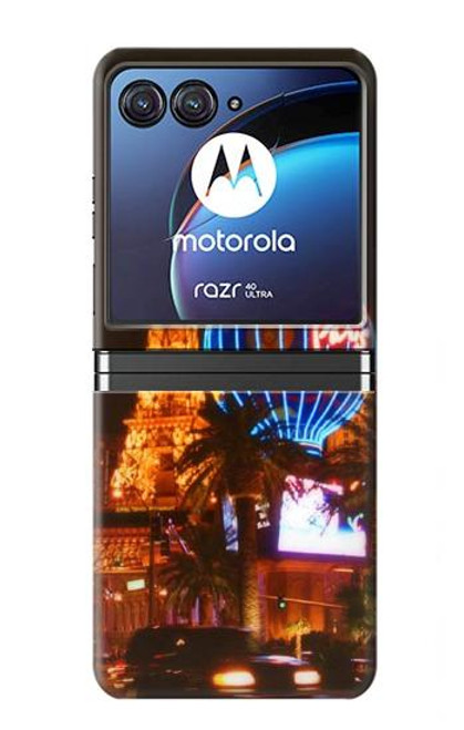 S0893 Las Vegas Hülle Schutzhülle Taschen für Motorola Razr 40 Ultra