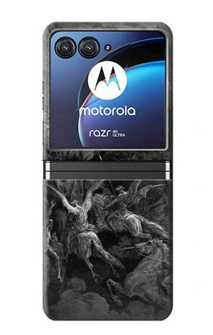 S1026 Gustave Dore Paradise Lost Hülle Schutzhülle Taschen für Motorola Razr 40 Ultra