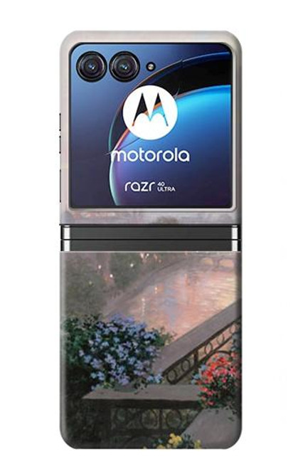 S1443 Terrace in Paris Eifel Hülle Schutzhülle Taschen für Motorola Razr 40 Ultra