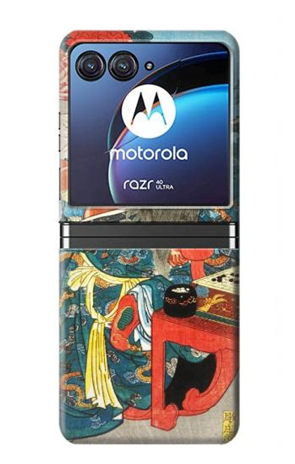 S1826 Utagawa Kuniyoshi Guan Yu Hülle Schutzhülle Taschen für Motorola Razr 40 Ultra