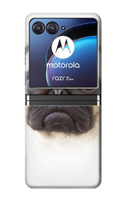 S1852 Pug Dog Hülle Schutzhülle Taschen für Motorola Razr 40 Ultra